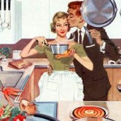evolution of cooking vintage retro